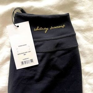 Gymshark x Whitney Simmons black shorts NWT